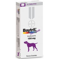 BAYTRIL TAB SABORIZADO 150MG X 10TAB.